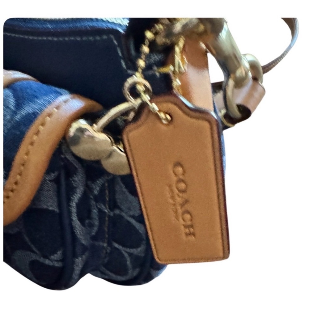 Blue and Tan Coach Ashton Designer Women's Bag NWT - Picture 5 of 10